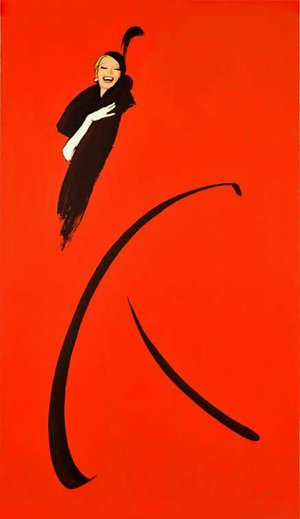 fashion-artist-Rene-Gruau poster-art French fashion illustrator Rene Gruau