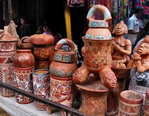 Pottery,-following-old-Mayan-traditions Terracotta Pottery,-following-old-Mayan-traditions - in Guatemala