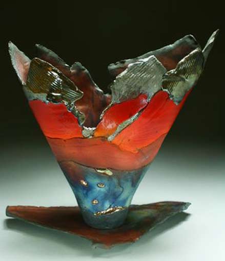steven-forbes-desoule-winged-sculpture pottery-from-steven-forbes-desoule