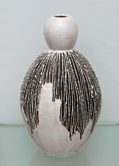 primavera-vase-French Primavera-White,-Brown-and-Black-Glaze-Vase1930-39GARY-RUBINSTEIN-ANTIQUES