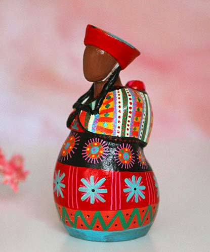 Quechua-Pachamama-Mother-and-Baby-Lindy-Lawler Quechua Pachamama Mother and Baby statue by Lindy-Lawler