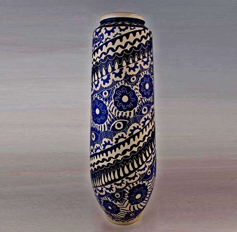 Rachael-Mipantjiti-Lionel,-Ernabella-Ceramics,-Ngayuku-Ngura,-VIII,-2015,-stoneware-with-sgraffito,-H-53-x-D-15 Rachael-Mipantjiti-Lionel,-Ngayuku-Ngura,-VIII,-2015,