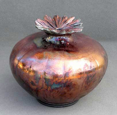 christopher-mathie-raku-poppy-vessel-407x400 raku-078 Christopher Mathie Hand thrown & Sculpted Raku Poppy Vessel