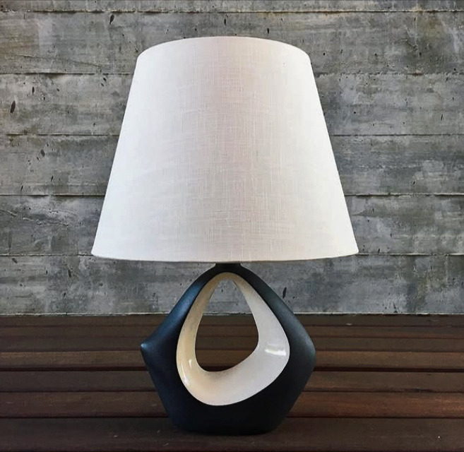 Rare-Ellis-Pottery-Table-Lamp-c1960 Rare Ellis Pottery Table Lamp c1960