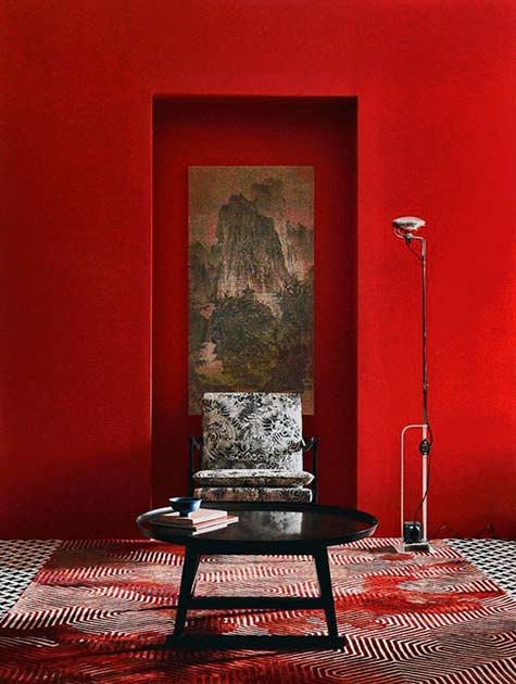 red-interior Asian interior design red theme