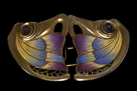 Rene-lalique-brooch-art-nouveau Rene-lalique-brooch in gold and enamel