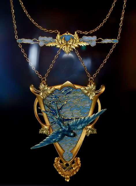 flying-swallow-pendant-lalique-471x646 Lalique flying swallow pendant art nouveau