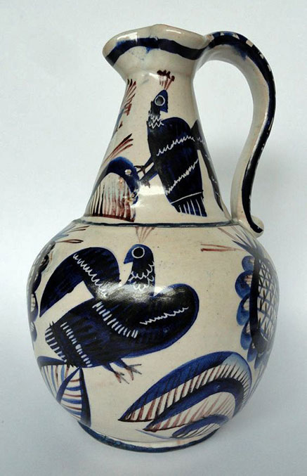 Riccardo-Dolker,-Peacock-Pitcher Riccardo Dolker, Peacock Pitcher,-ICS,-Vietri-sul-Mare,-in-1927