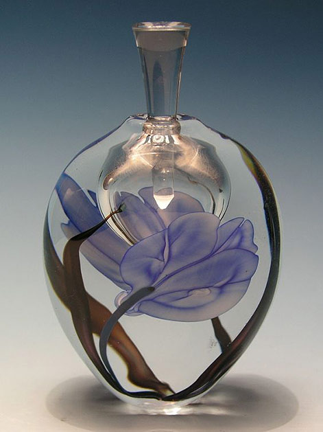 Richard-Satava-Art-Glass Richard Satava Art Glass Vintage Perfume Bottle
