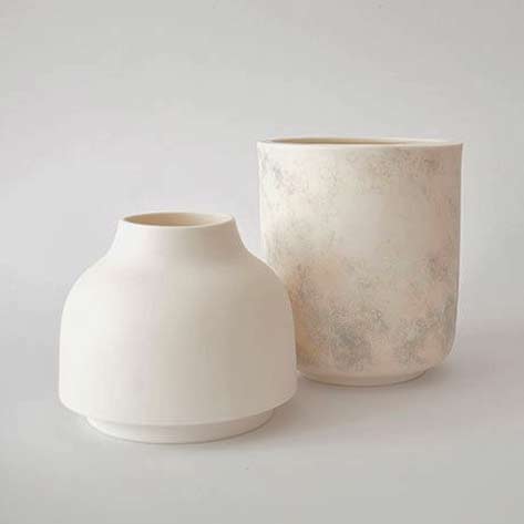 Rimma-Tchilingarian-white-porcelain-vessels Rimma-Tchilingarian-two white-porcelain-vessels
