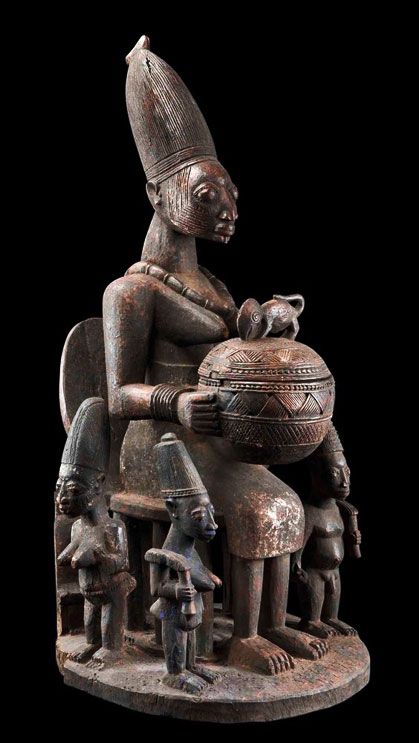 Nigerian-yoruba-ritual-vessel Ritual-bowl-'agere-ifa'-from-the-Yoruba-people-of-Nigeria