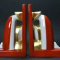 Robj ceramic chinaman bookends,