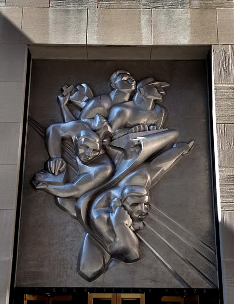 Isamu Noguchi-art-deco-panel Rockefeller center Art Deco panel by Isamu Noguchi