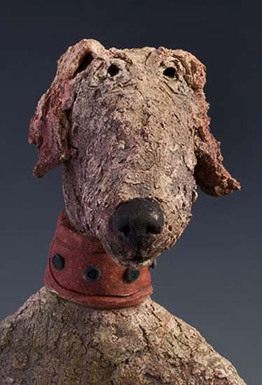 ceramic-dog-figure-by-roelna Pickles the Pup Ceramic Dog Sculpture
