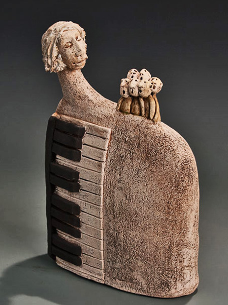 roelna_louw-original-figurine-455x607 Roelna Louw - accompanist - ceramic abstract sculpture