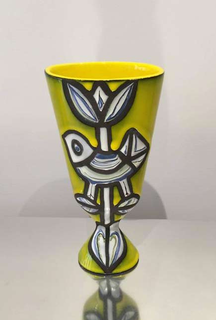 roger-capron-yellow-bird-vase roger-capron-yellow-bird-vase-1958-galerie-sandy-toupenet-paris