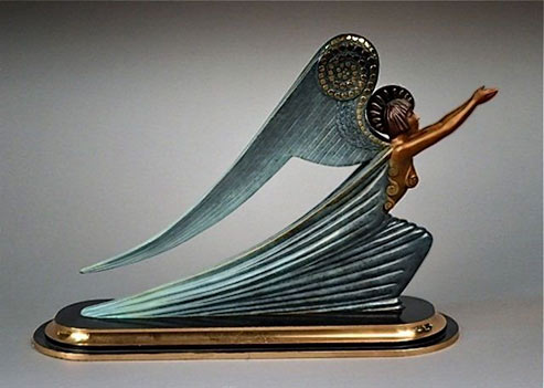 Romain-de-Tirtoff-(Erté)-Angel-1985 Romain de Tirtoff-(Erté)-Art Deco Angel