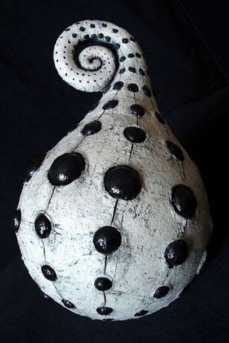 Roman-Khalilov-sculpture Roman-Khalilov ceramic spiral orb