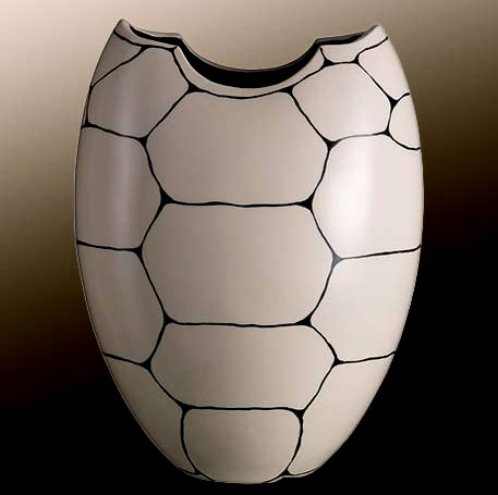 Rometti_2017_-White-Turtle-Vase-Jean-Christoph-Clair Rometti_2017 vaso tartaruga bianco( White Turtle Vase)Presenza sciamana -- Shaman Presence)Jean Christoph Clair
