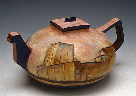 Roofscape-Teapot-1991-Lydia-Buzio -Lydia-Buzio ceramic teapot