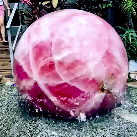 rose-quartz-sphere-spins-each-and-every-day Rose quartz spherical fountain-spins-each-and-every-day