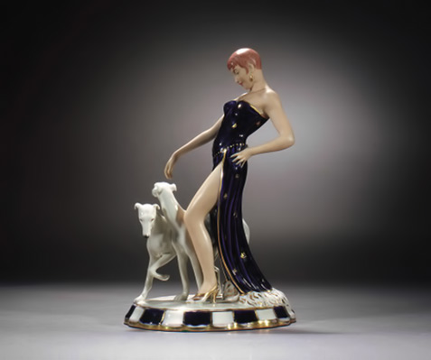 royal-dux-art-deco-figurine-477x399 Royal Dux figure with greyhounds 37cm