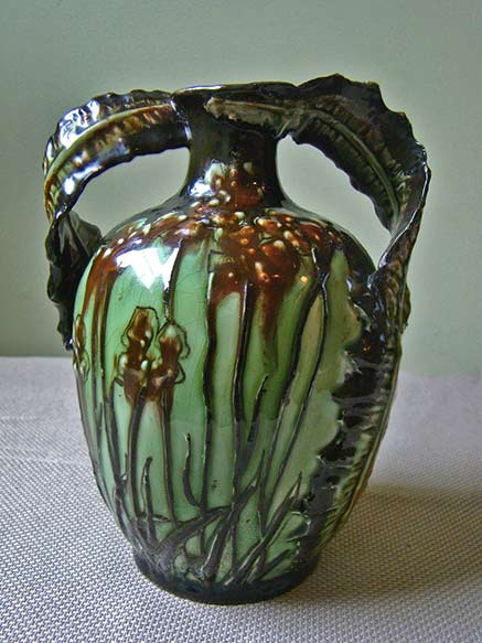 Royal-Vienna-art-nouveau-vase Royal-Vienna-TURN-ERNST-WAHLISS-Art-Nouveau-Slip-Glazed-Majolica-Vase1910