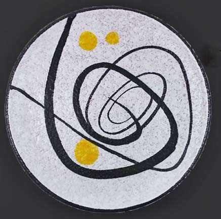 Ruscha-vintage-plate Ruscha-vintage-plate with abstract motif