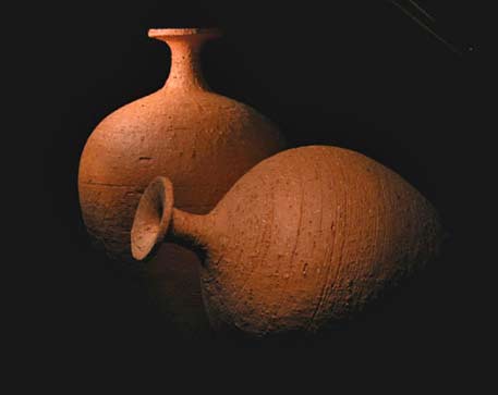 Mesopotamian-Earthenware-Bottles-russell-ackerman Russell-Akerman-Mesopatamia 2 bottles-Mesopotamian-Earthenware-Bottles