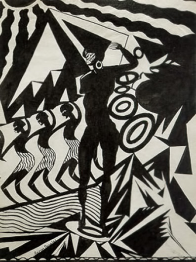 Sahdji-Tribal-Women-Aaron-Douglas Sahdji,-Aaron-Douglas Art Deco