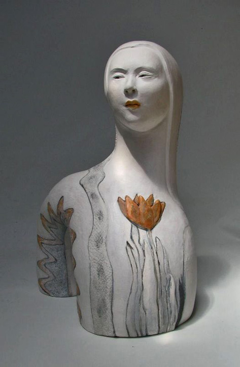 sally-hook-pottery-bust SALLY-HOOK-CERAMIC-ART My garden is inside me