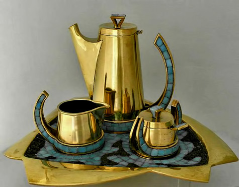 Salvador-Teran-Modernist-Tea/coffee-Service Salvador-Teran-Modernist-Tea-Service---Lauren-Stanley-Silver
