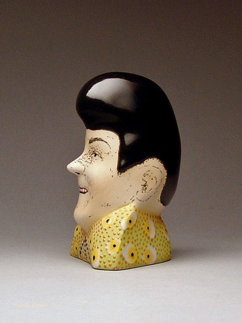 Literary-Bust-Elvis-Figure-sandra-trujillo sandra-trujilloLiterary-Bust-Elvis-Figure,-Slip-Cast