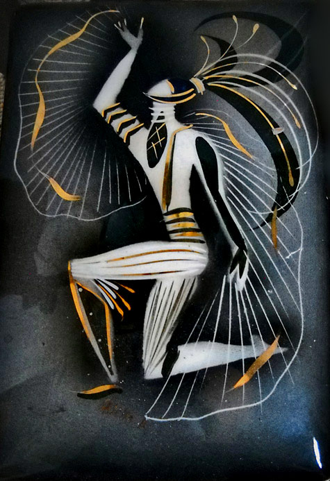 Sascha-Brastoff----Aztec-Priest-platter Sascha-Brastoff----Aztec-Priest-platter