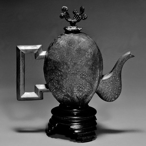 _saxe_adrian_teapot-_1990_5-1_2014Brooklyn-Museum-Modernist-Benefit-Fund-1990classic-Chinese-ceramics,-which-he-enhances-by-adding-a-humorous-twist=-