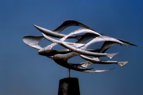 stainless-steel-flock-by-theodoros-papagiannis-477x320 Sculpture-Symposium-in-Amaliada,-2006 Stainless Steel Flock of abstract birds