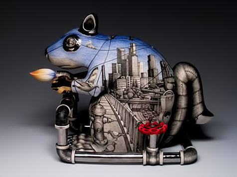 Sergei-Isupov---Mechanical-Dummy Sergei Isupov---Mechanical Dummy ceramic teapot