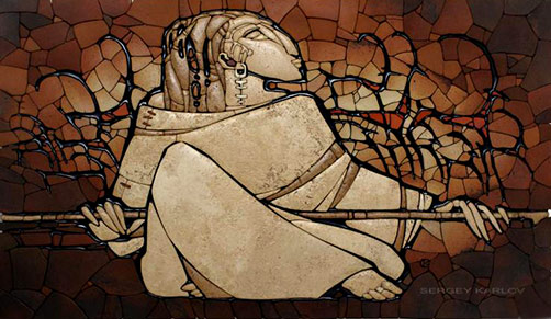 Sergey-Karlov-mosaic 'Pasture 2' -- Sergey Karlov