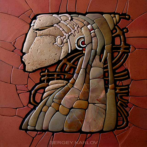 Sergey-Karlov-Russian-mosaics Sergey-Karlov-mosaic-art-panel - Mandala