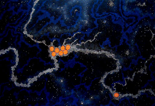 Seven-Sisters-Dreaming-Gabriella-Possum-Nungurrayi Seven Sisters Dreaming-Gabriella Possum Nungurrayi aboriginal painting
