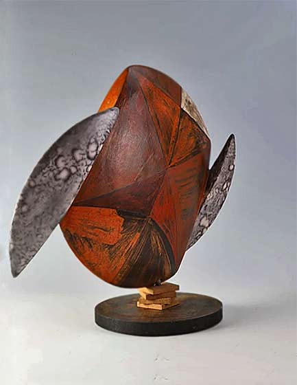 Shamai-Sam-Gibsh-Ceramic-Smoke-firing-Bird-on-a-steep-slope,-Latvia-Biennale-2016 Smoke-firing-Bird-on-a-steep-slope by Shamai-Sam-Gibsh