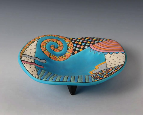 Shibata-Masamitsu-japanese-pottery SHIBATA,-Masamitsu contemporary footed dish