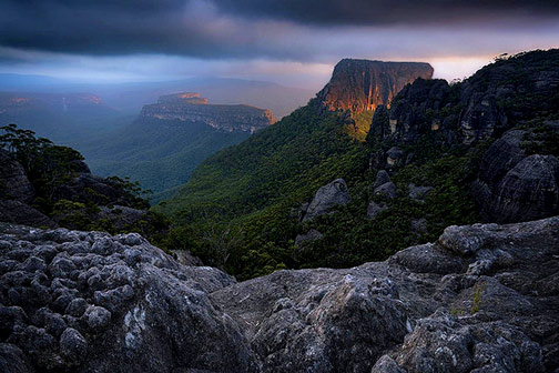 Shrouded-Gods-Mountain,-The-Budawangs Shrouded Gods Mountain,-The Budawangs, south coast hinterlands of NSW, Australia