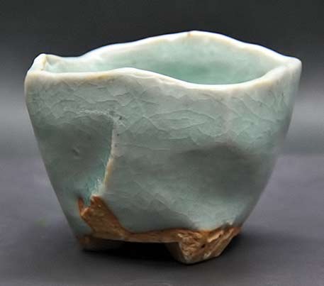 Shuhei-Fujioka-celadon-cup Shuhei Fujioka-green celadon cup