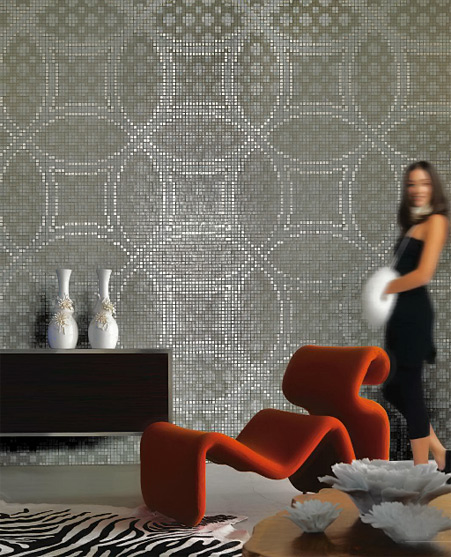 Italian-modern-mosaic SICIS---Colibri--Circlex wall mosaic