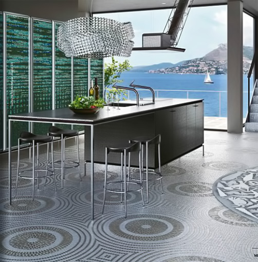 contemporary-neo-glass-mosaic-floor SICIS-mosaic floor