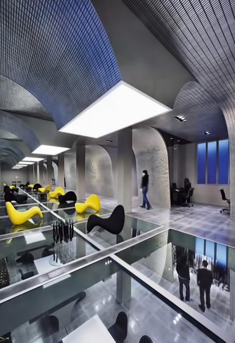 modern-space-with-mosaic-ceiling-sicis sicis-lif-essence-2013-