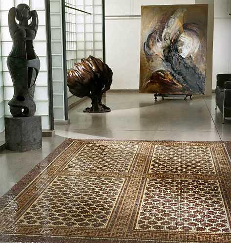 sicis-cezanne-mosaic-rug SICIS---The Rug-Cezanne-Brown