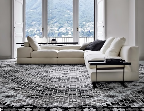 sicis-italian-contemporary-design SICIS---Mosaic Rug-Trotter-Grey