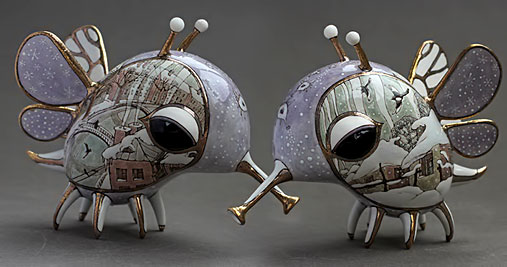 Anya-Stasenko-and Slava-Leontyev-porcelain-art Snow-insects